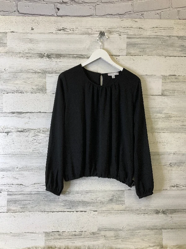 Top Long Sleeve By Tommy Hilfiger In Black, Size: M